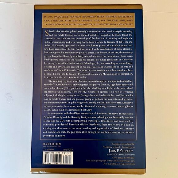 Jacqueline Kennedy historic conversions with John F. Kennedy CD’s and book new - Picture 7 of 10